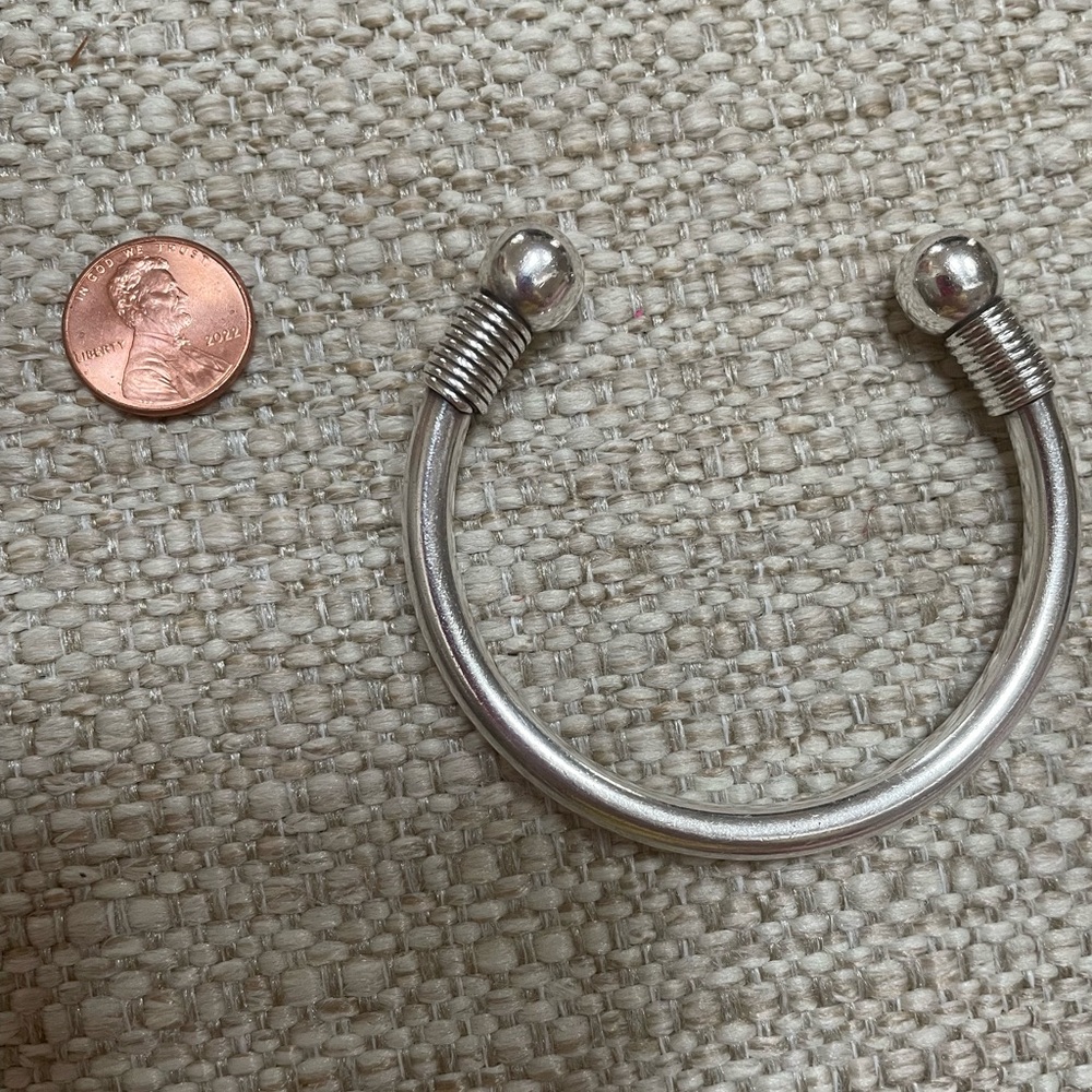 Sterling Silver Open Cuff Bracelet